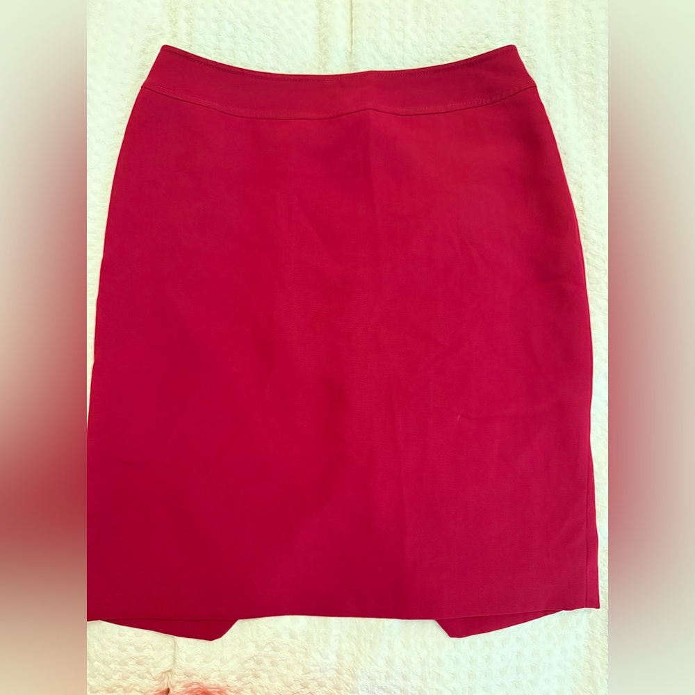 Magenta Pencil Skirt